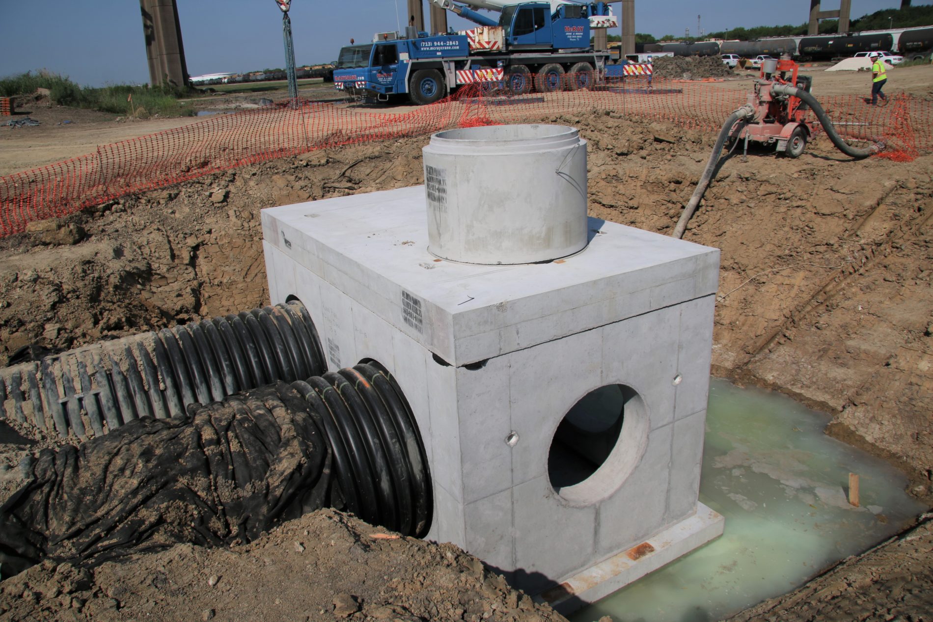 Precast Concrete Junction Boxes Storm Drain Manholes Texas