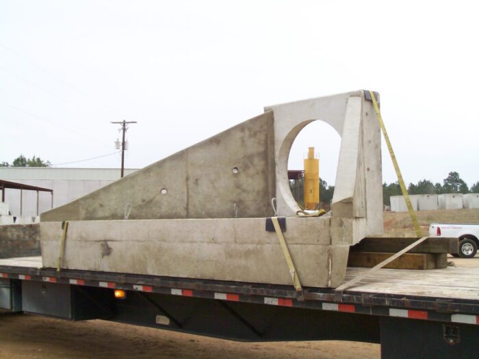 Concrete Wing Wall on Truck