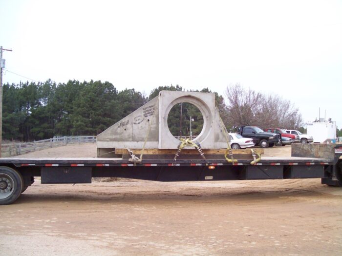 concrete Wing Wall on Truck